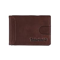 Timberland Men's Slim Leather Front Pocket Credit Card Holder Wallet