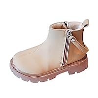 High Boots And Winter Children Boots For Boys And Girls Flat Soles Thick Soles Non Slip Solid Girls Christmas Boots