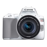 Canon EOS Rebel SL3 Digital SLR Camera with EF-S 18-55mm Lens Kit, Built-in Wi-Fi, Dual Pixel CMOS AF and 3.0 inch Vari-Angle Touch Screen, White Canon EOS Rebel SL3 Digital SLR Camera with EF-S 18-55mm Lens Kit, Built-in Wi-Fi, Dual Pixel CMOS AF and 3.0 inch Vari-Angle Touch Screen, White