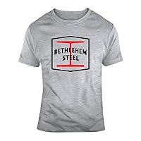 Bethlehem Steel Tee Retro Schiffbau T-Shirt Grau Gr.
