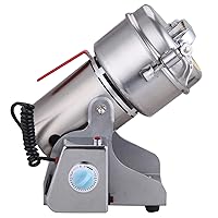 600G Electric Grain Mill Grinder, Herb Pulverizer, Stainless Steel High-Speed Food Mill, Household and Commercial Use