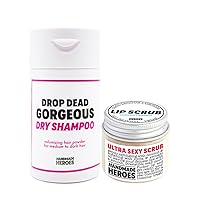 Handmade Heroes Save 10% Lip Scrub and Volumizing Hair Powder Dry Shampoo Bundle