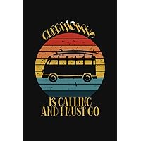 Cleethorpes is calling and I must Go: Personalized Journal for Friends and Family from Cleethorpes, Trip Van Vintage Sunset Notebook gift for Grandpa ... Planner for Trip and Vacance in Cleethorpes