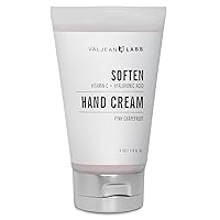 Soften Hand Cream with Vitamin C and Hyaluronic Acid | Helps Restore Dry Hands and Rough Cuticles | Cruelty Free, Vegan, Made in USA (4 oz)