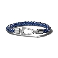 Mens Marine Star Leather Bracelet