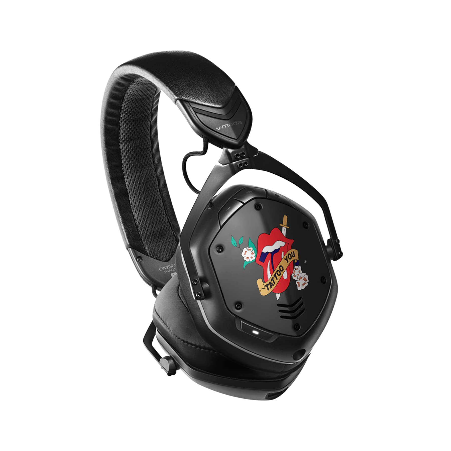 Rolling Stones x V-MODA Crossfade 2 Wireless Over-Ear Headphone in Black, Tattoo (RSTONES-Tattoo)