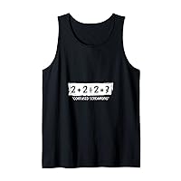 Addition Division Subtraction Equals Math Learning Ability Tank Top