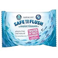Natracare Safe to Flush Moist Tissues (1 Pack, 30 wipes total)