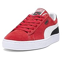 Puma Mens Suede Pinstripe Sports Club Lace Up Sneakers Shoes Casual - Red