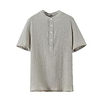 Summer Men's Short-Sleeve T-Shirt, Chinese Style, Simple and Retro Shirt