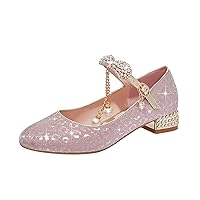 Girls Dance Shoes Gold Silver Sequins Princess Shoes Closed Toe Low Heel Fine Glitter Shoes Cute Toddler Girl Shoes