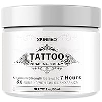 Tattoo Numbing Cream(60ml/2.0oz), 7 Hours Maximum Strength Painless Tattoo Numbing Cream, Extra Strength, Best Tattoo Numbing Cream, Numbing Cream for Tattoos Extra Strength