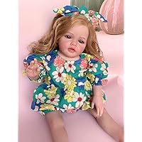 Angelbaby Real Life Reborn Toddler Dolls Girl - 24 Inch Realistic Newborn Baby Doll Soft Silicone Weighted Body Adorable Face Handmade Real Baby Feeling Doll Gifts