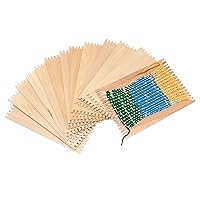 Colorations RLOOM Beginners Wooden Loom, Set of 12, for Kids, Arts & Crafts, Weaving, Craft Activity, Motor Skills, Critical Thinking, Basket, Jewelry, Crochet, Teaching, Educational