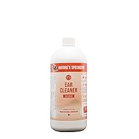 Nature's Specialties Dog Ear Cleaner Medicated Solution Non-Greasy Non-Irritation Made in USA Non-Toxic, 32 Ounces