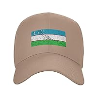 Flag of Uzbekistan Texture Effect Baseball Cap for Men Women Dad Hat Classic Adjustable Golf Hats