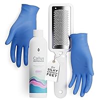 Lee Beauty Professional Callus Remover Extra Strength Gel (8 Oz) & Rasp Foot File Kit - Original Formula for Dead Skin Remover for Cracked Heels & Dry Skin - Pedicure Supplies for Beautiful Feet