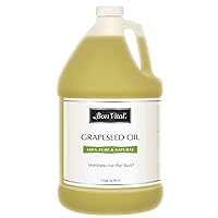 Bon Vital' Grapeseed Oil, 100% Pure Skin Toner and Massage Oil, For Hair Care, Aromatherapy, and Massage, Helps Reduce Wrinkles and Prevents Premature Aging, Skin Moisturizer, 1 Gal, Label may Vary