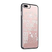 ANY ROAD WILL GET YOU THERE QUOTE | Luxendary Chrome Series designer case for iPhone 8/7 in Titanium Black trim