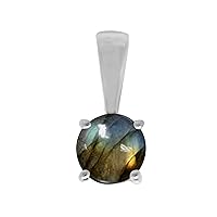 Multi Choice Your Gemstone 925 Sterling Silver, Birthday Gift, Solitaire Pendant Jewelry