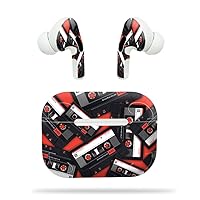 MightySkins Compatible with Apple Airpods Pro - Mix Tape | Protective, Durable, and Unique Vinyl Decal Wrap Cover | Easy to Apply, Remove, and Change Styles | Made in The USA (APAIPOPR-Mixtape)