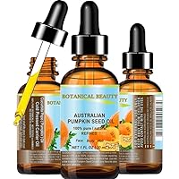 Australian PUMPKIN SEED OIL Pure Natural Virgin Unrefined Cold Pressed Carrier Oil. 1 Fl.oz.- 30 ml. for Face, Skin, Hair, Lip, Nails by Botanical Beauty