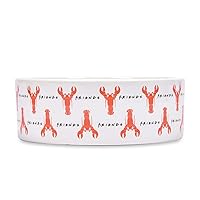 “You’re My Lobster” Cat Bowl, 5” 12.17oz Ceramic & Dishwasher-Safe with Lobsters and Friends Logos | Friends Show Pet Products| Cat Bowls for Friends Lovers