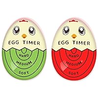 Egg Timer That Goes in Water for Boiling Eggs Soft Hard Boiled Egg Timer, Red & Green
