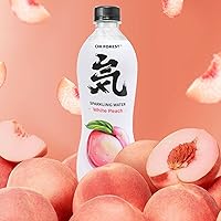 CHI FOREST Peach Sparkling Water 15 Bottles, Flavored Sparkling Water, 0 Sugar and 0 Calorie Bubbly Water, Refreshing Carbonated Water, Perfect for Party, Exercise or Work, 16.2 Fl oz, Pack of 15