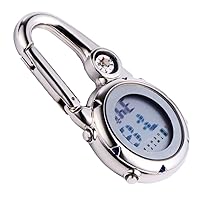 Stainless Steel Hook Nurse Watch Clip on Pocket Watch Belt Fob Watch Fob Watch for Nurses Watch Fob Waterproof Watch Nurses Watch Retro Watch Camping Man Small Tools