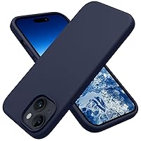 OTOFLY Compatible with iPhone 15 Plus Case, Silicone Shockproof Slim Thin Phone Case for iPhone 15 Plus (6.7 inch), (Midnight Blue)