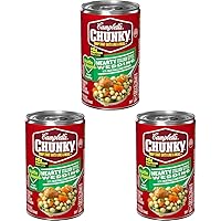 Campbell’s Chunky Healthy Request Soup, Hearty Italian Wedding Soup with Meatballs and Spinach, 18.8 Oz Can (Pack of 3)