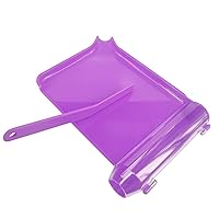 Right Hand Pill Counting Tray with Spatula (Purple - L Shape)