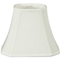 Royal Designs Rectangle Cut Corner Lamp Shade - White - (7 x 9) x (10.25 x 16) x 12.25