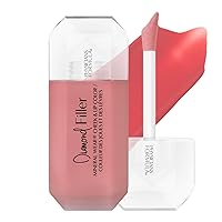 Mineral Wear®Diamond Filler Cheek & Lip Color, Serum-to-Cream Multi-Use Liquid Blush Formula, Plumps & Smooths for Fuller Looking Cheeks & Lips, Monochromatic Look - Brilliant Peach