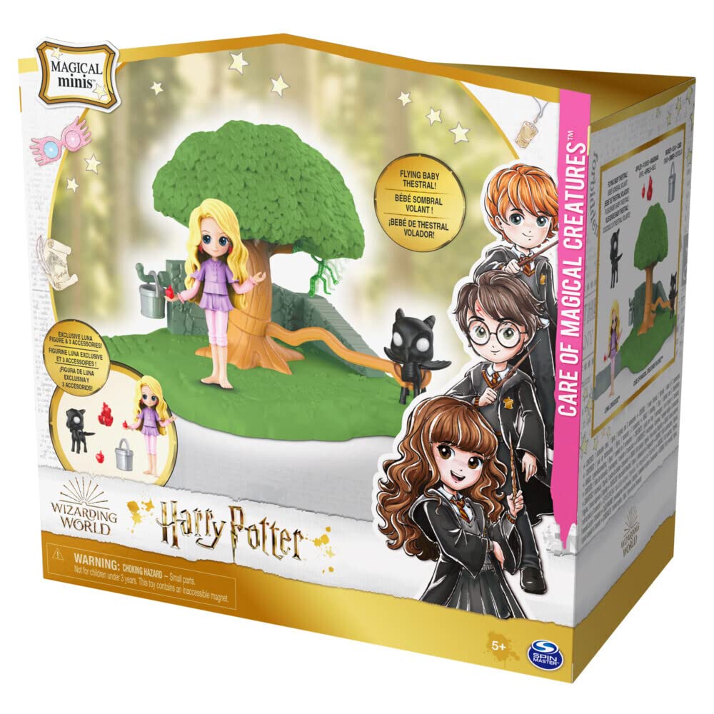 Wizarding World Harry Potter, Magical Minis Care of Magical Creatures with Exclusive Luna Lovegood Figure and Accessories, Kids Toys for Ages 5 and up