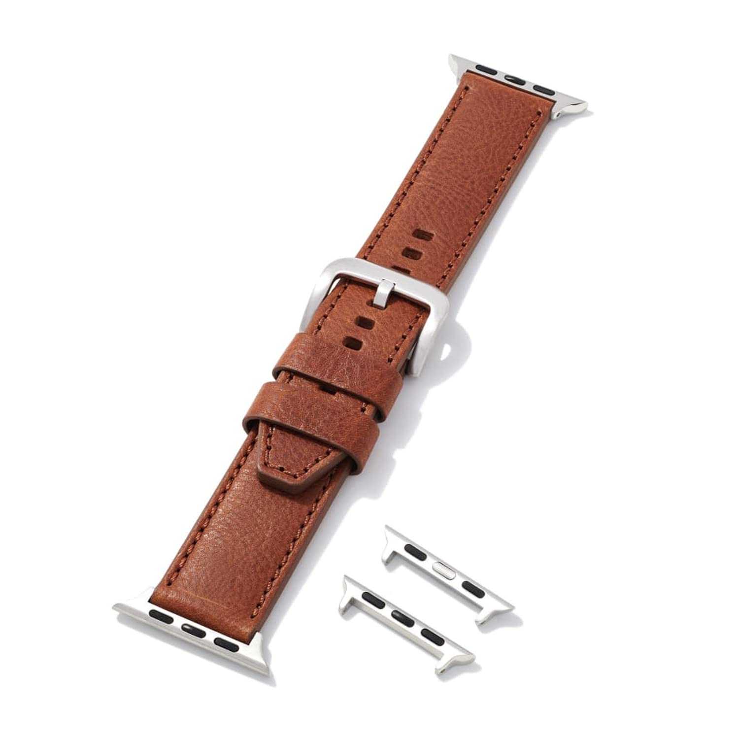 Kendra Scott Evans Leather Watch Band in Luggage Leather Brown