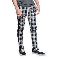 Men's Essential Solid and Plaid Stripes Premium Track Pants