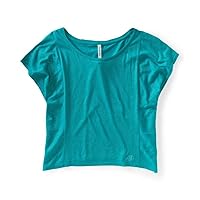 AEROPOSTALE Womens A87 Shimmer Pullover Blouse, Green, Medium