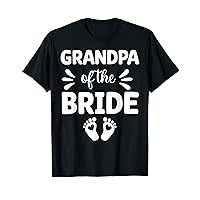 Grandpa of the Bride Wedding Grandfather Funny Tees For Men T-Shirt