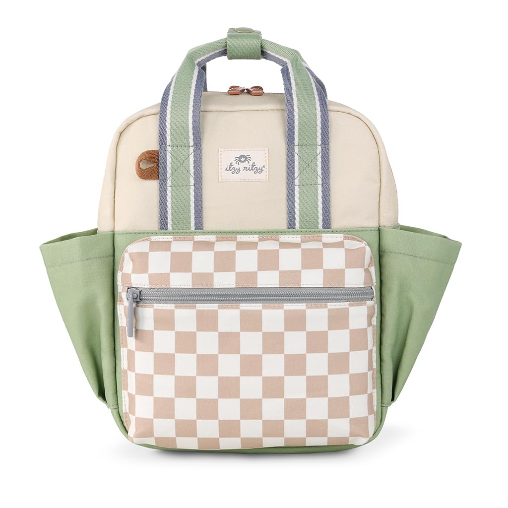 Itzy Ritzy Kid's Toddler Backpack, Checkerboard, Small