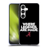 Head Case Designs Officially Licensed University of Alabama UA Legends Soft Gel Case Compatible with Samsung Galaxy S24 5G