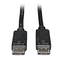 Tripp Lite DisplayPort Cable with Latches (M/M), DP to DP, 4K x 2K, 3-ft. (P580-003), Black, 1 Count (Pack of 1)