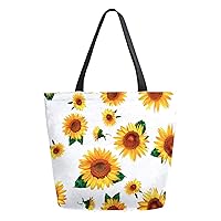 Chirest Canvas Tote Bag For Women Large Casual Shoulder Bag Handbag,Waterproof Reusable Multipurpose Heavy Duty Shopping Grocery Cotton Bag for Outdoors