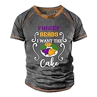 Men's Tshirts Plunge T-Shirt Vintage Casual Short Sleeve Round Neck Printed Top T Shirts, S-6XL
