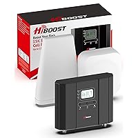 Hiboost Cell Phone Signal Booster for Home & Office Coverage up to 8,000 sq ft Powerful Boost 5G 4G LTE for Verizon AT&T and All U.S. Carriers | FCC Approved Cell Phone Booster