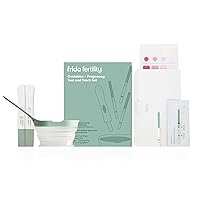Frida Fertility Ovulation and Pregnancy Test Kit | Easy At Home Ovulation Strips and Pregnancy Tests with Tracking and Prediction Log | 30 Ovulation Tests, 2 Pregnancy Tests, Tracker + No Mess Pee Cup