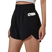 Blooming Jelly Women's High Waisted Running Shorts Quick-Dry Sport Athletic Workout Active Shorts with Pocket