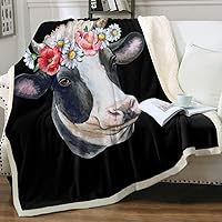 Sleepwish Black Cow Blanket 60