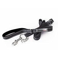 No-Pull Dog Leash (Large (Over 25 lbs), Black)